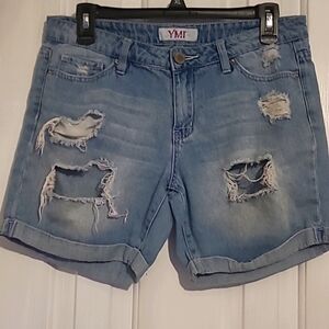 YMI Ripped Raw shorts size 5